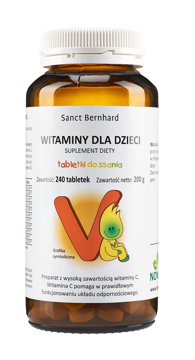 KRAUTERHAUS SANCT BERNHARD Kinder-Vitamin 240 tablečių