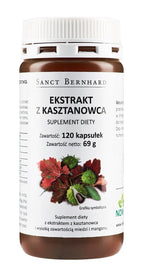 KRAUTERHAUS SANCT BERNHARD arklio kaštonų ekstraktas 120 kaps.
