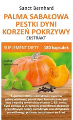 KRAUTERHAUS SANCT BERNHARD Saw palmetto, moliūgų sėklos, dilgėlių šaknų ekstraktas 180 kaps.