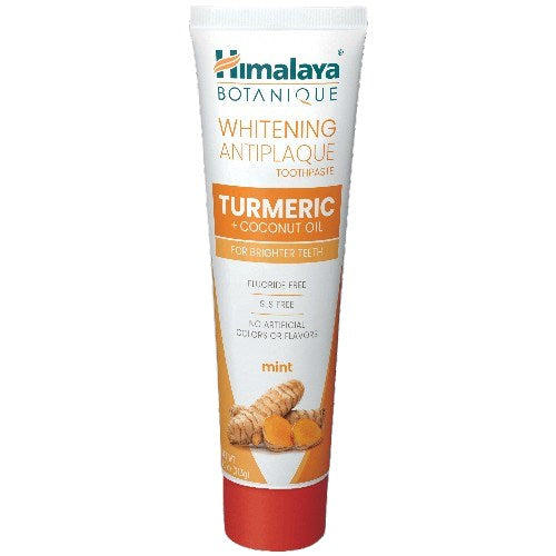 HIMALAYA balinamoji dantų pasta nuo apnašų su ciberžole ir kokosų aliejumi 75 ml