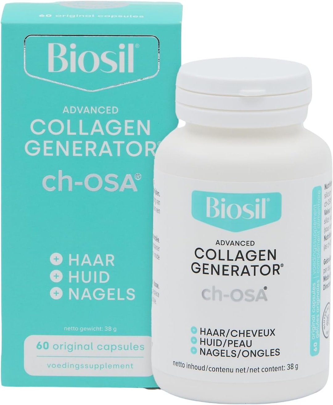 BIOSIL pažangus kolageno generatorius 60 kapsulių