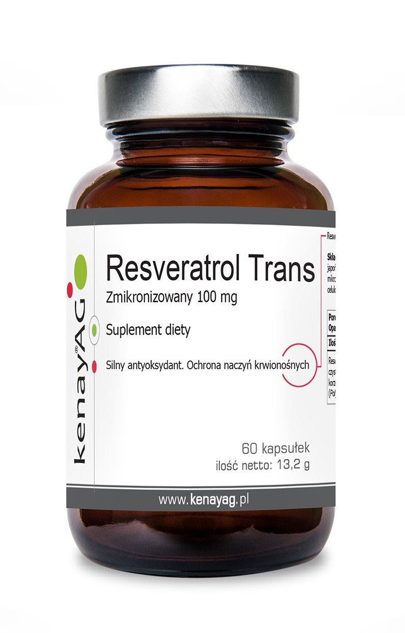 KENAY mikronizuotas resveratrolis 100 mg 60 kapsulių