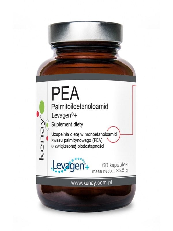 KENAY PEA Palmitoylethanolamide Levagen + 350 mg 60 kapsulių
