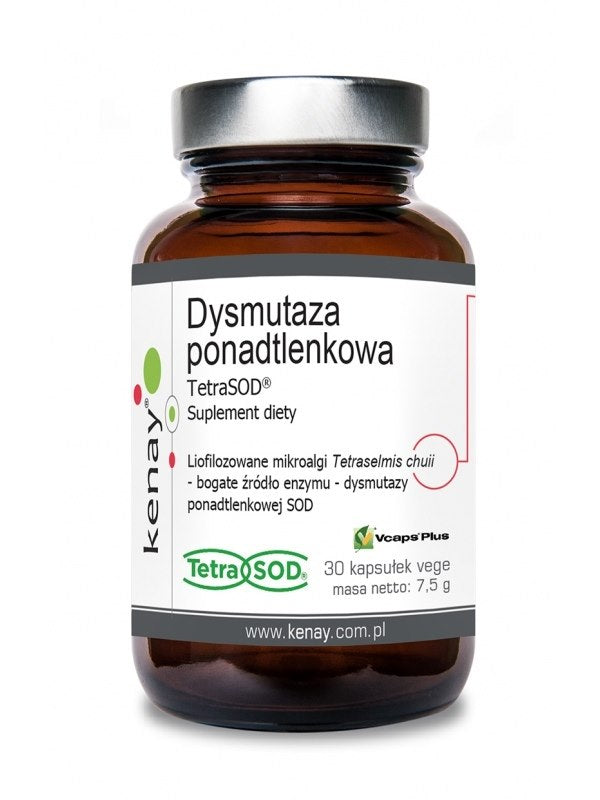 KENAY SOD 750 TV - TetraSOD superoksido dismutazė 30 kapsulių