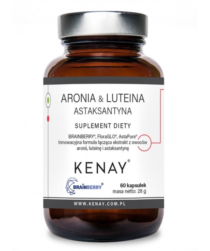 KENAY Aronia & Liutein Astaksantinas 60 kapsulių