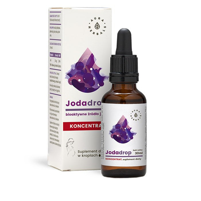 AURA HERBALS Jodadrop - bioaktyvus jodo šaltinis - koncentratas, lašai 30 ml