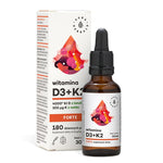 AURA HERBALS vitaminas D3 + K2mk7 Forte lašais 30 ml