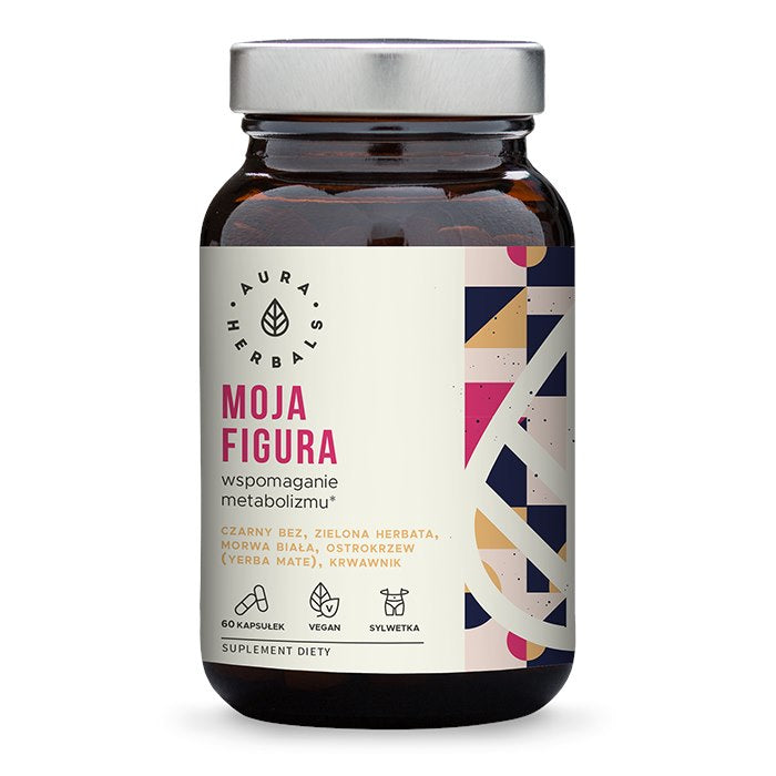 AURA HERBALS Mano figūra - medžiagų apykaitos palaikymas 60 kapsulių