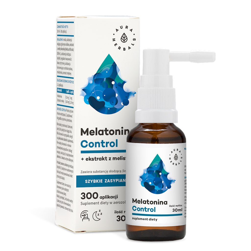 AURA HERBALS Melatonino kontrolė + Melisa - aerozolis 30 ml