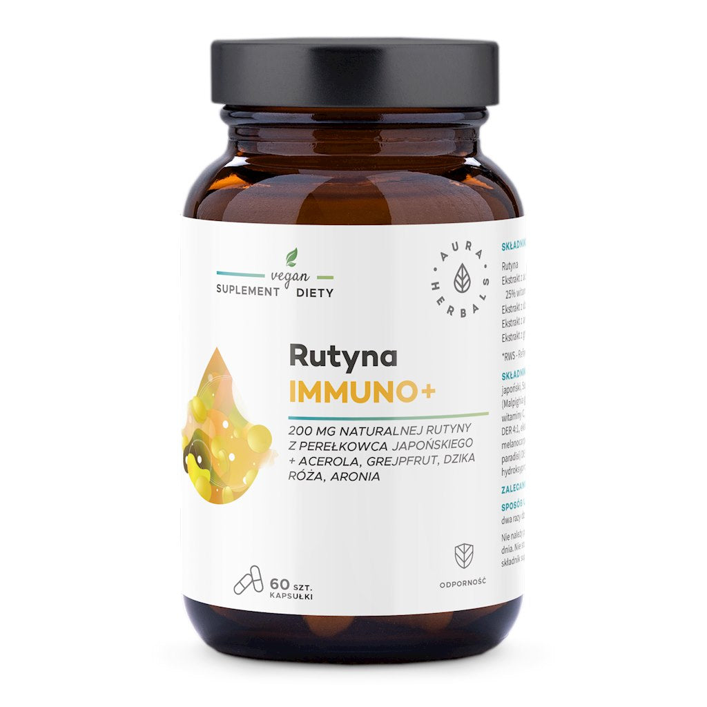 AURA HERBALS Rutin Immuno+ 60 kapsulių