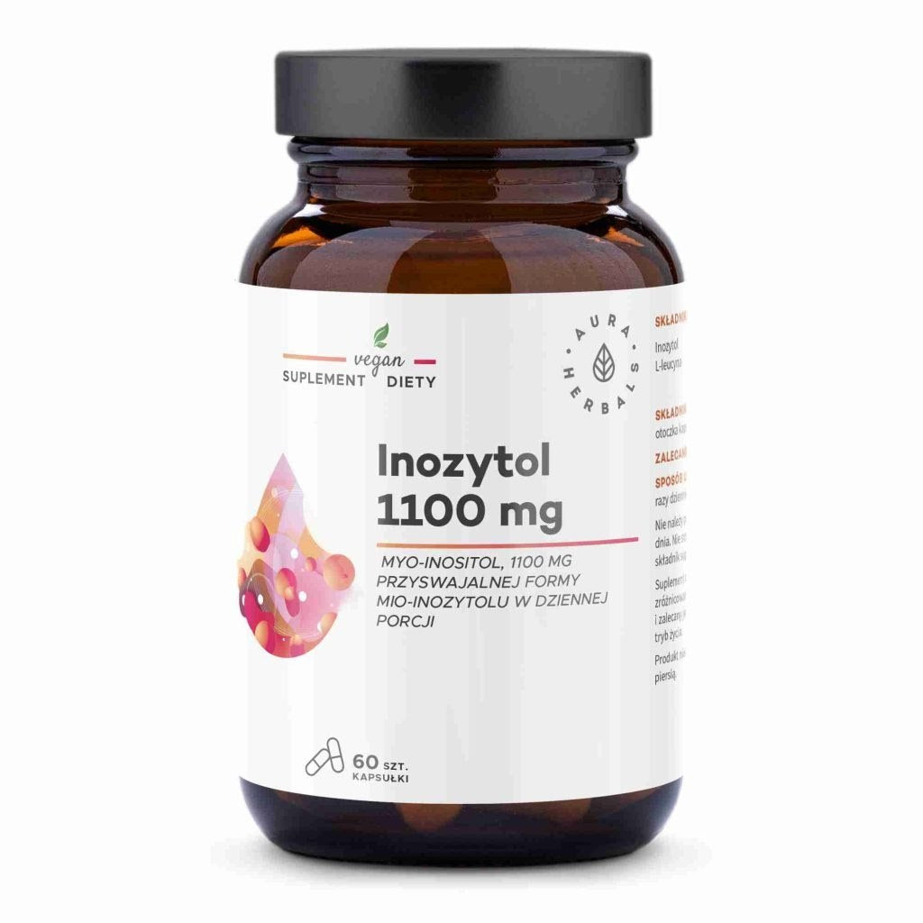 AURA HERBALS Inozitolis 1100 mg 60 kapsulių