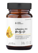 AURA HERBALS Vitaminas B6 P-5-P 6 mg 60 kapsulių