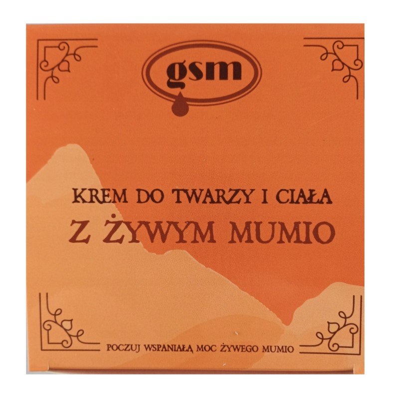 GSM MUMIO veido ir kūno kremas su gyvuoju mumio ekstraktu 200 ml
