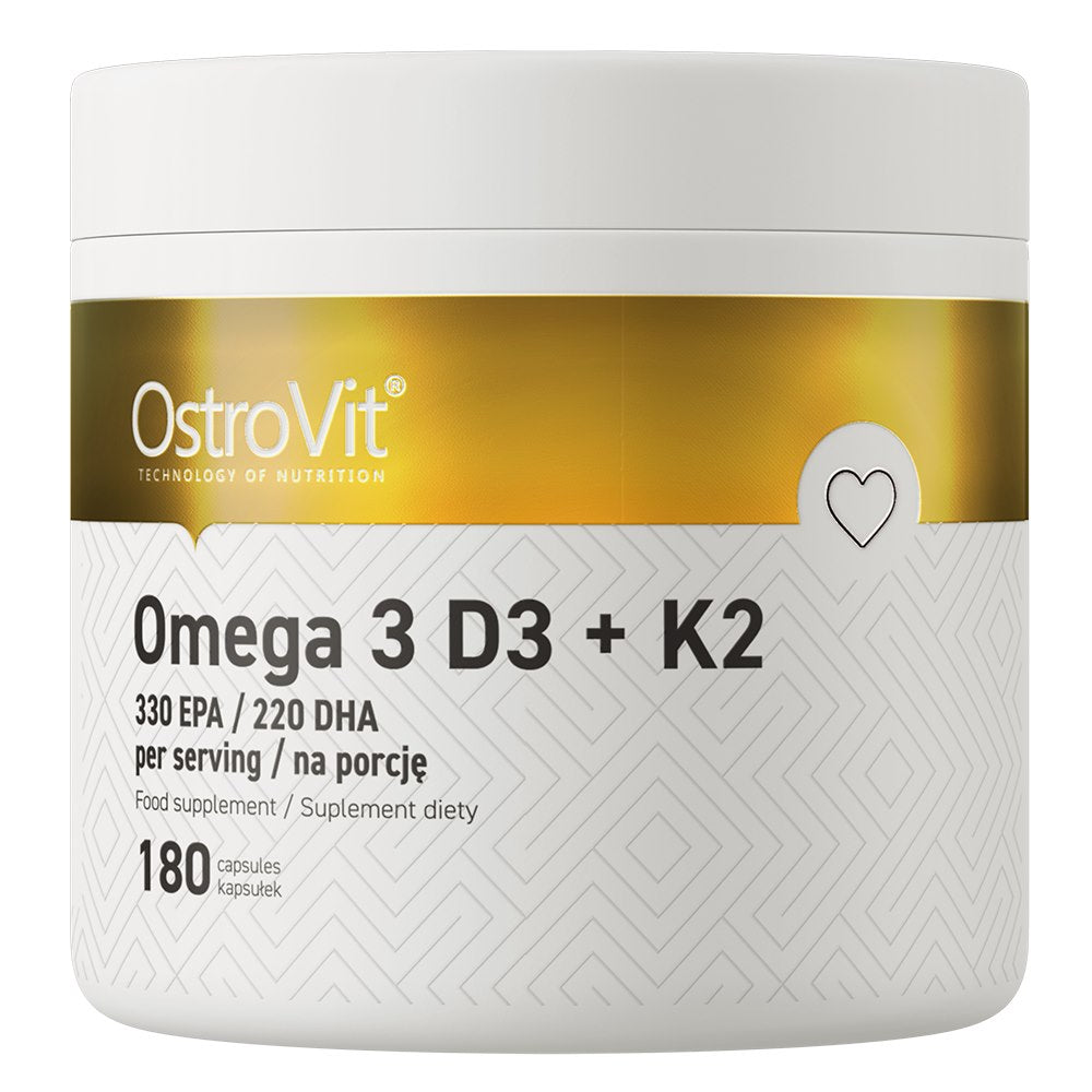 Ostrovit Omega 3 D3+K2 180 kapsulių