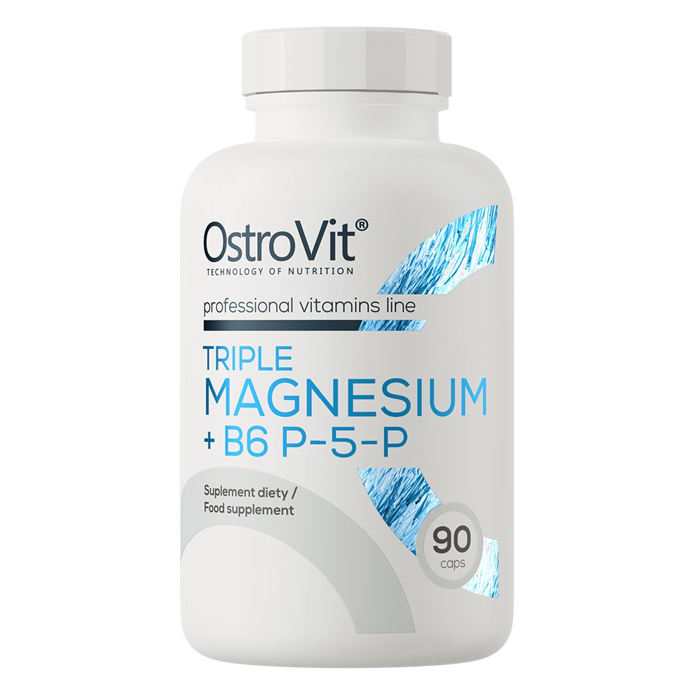 Ostrovit Triple Magnesium + B6 P-5-P 90 kapsulių