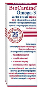MARINEX BioCardine Omega-3 širdies ir nervų lipidai 200 ml