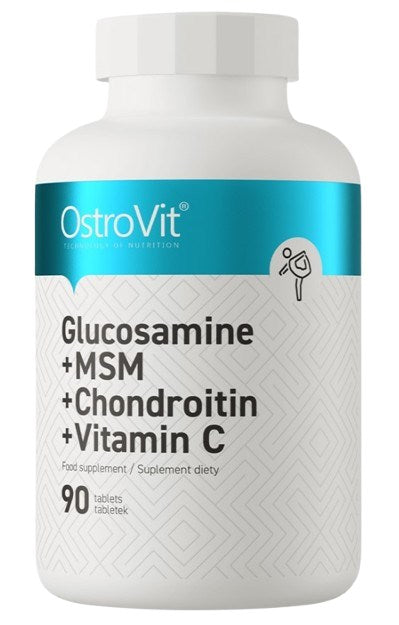 Ostrovit gliukozaminas + MSM + chondroitinas + vitaminas C 90 tablečių