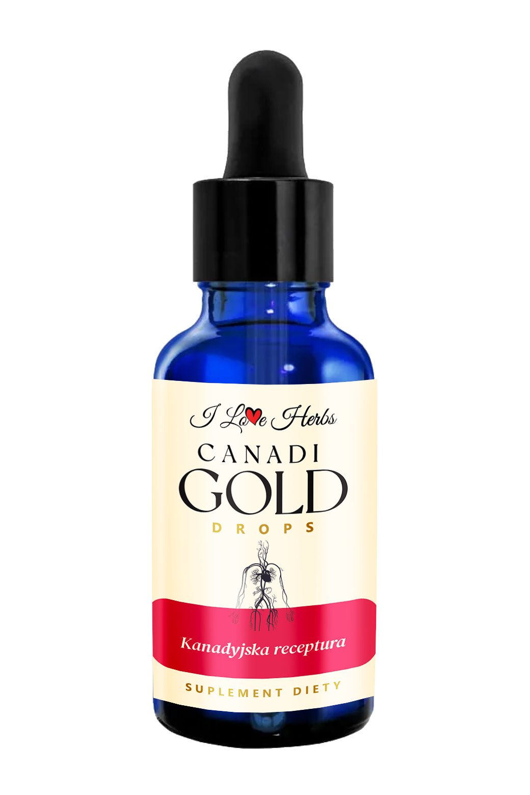 I Love Herbs - CANADI Gold Drops KANADIEČIŲ RECEPTAS 100 ml