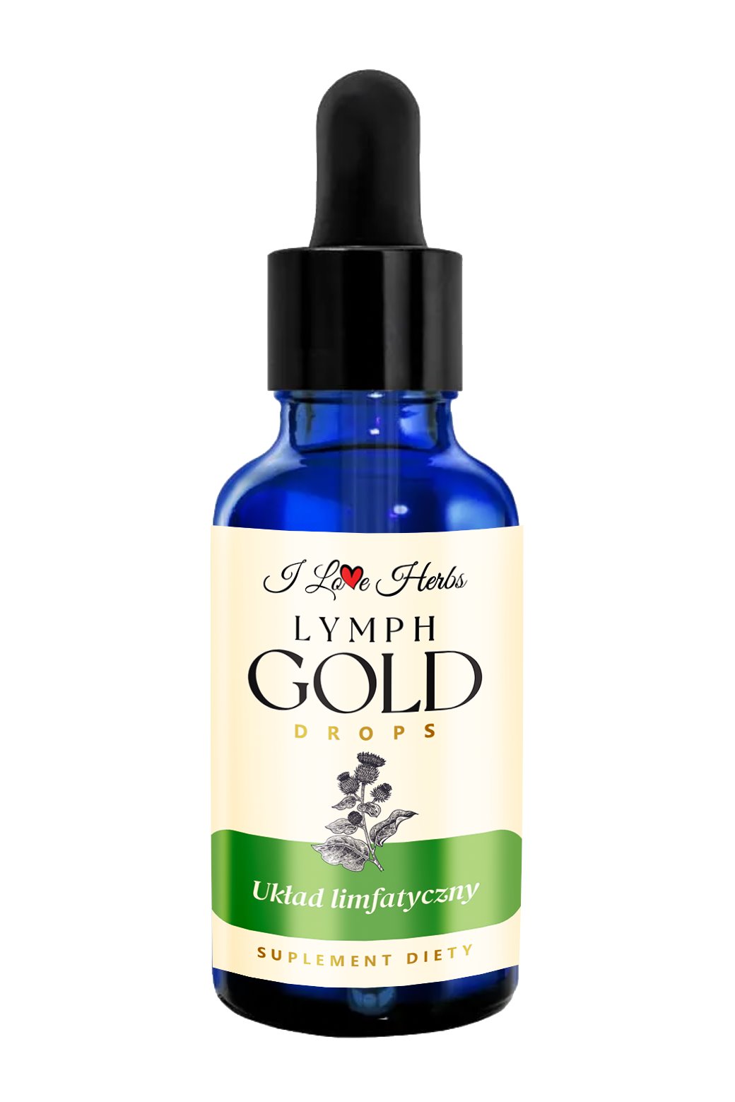 I LOVE HERBBS - LYMPH Gold Drops limfinė sistema 50 ml