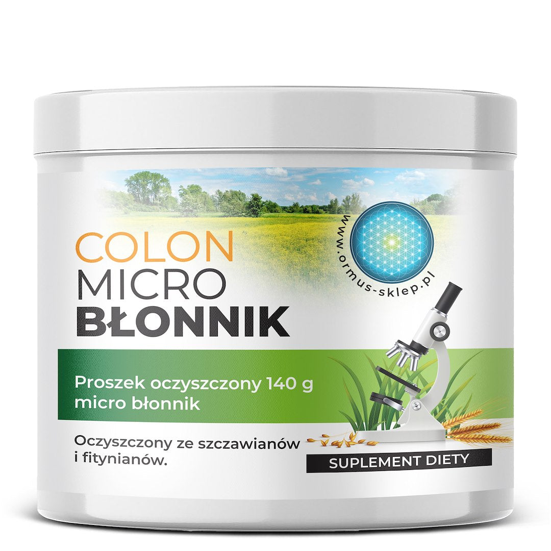 ORMUS Colon mikropluošto milteliai, išgryninti iš oksalatų ir fitatų 140 g