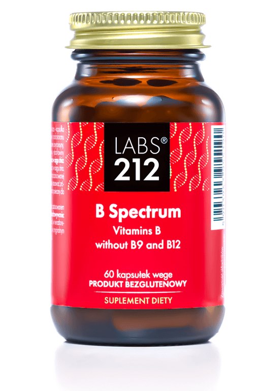 LABS212 B Spectrum - B grupės vitaminai be B9 ir B12 60 kapsulių
