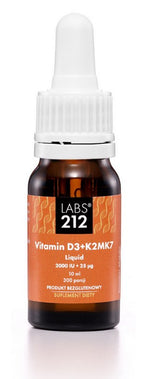 LABS212 Vitaminas D3 + K2MK7 Skystis 10 ml