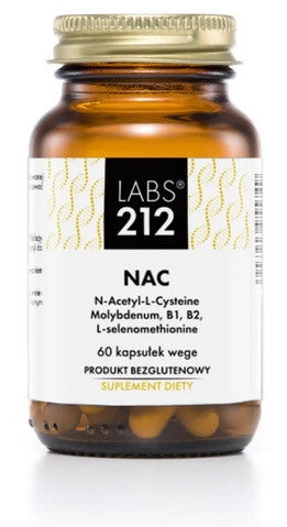 LABS212 NAC - N-acetil-L-cisteinas 300 mg 60 kapsulių