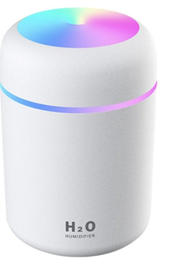 H2O oro drėkintuvas – alyvos difuzorius – USB, baltas 2W