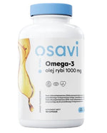 Osavi Omega-3 žuvų taukai, molekuliniu būdu distiliuoti, 1000 mg citrinų skonio 180 kapsulių