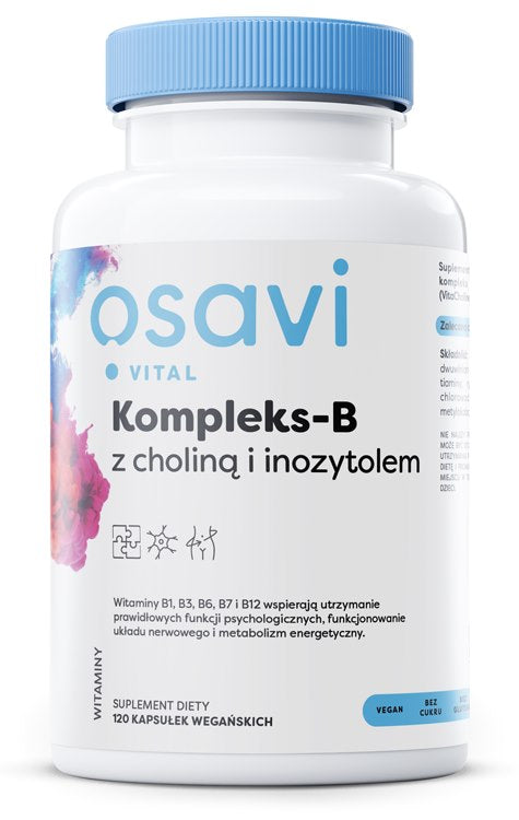 Osavi kompleksas-B su cholinu ir inozitoliu 120 kapsulių