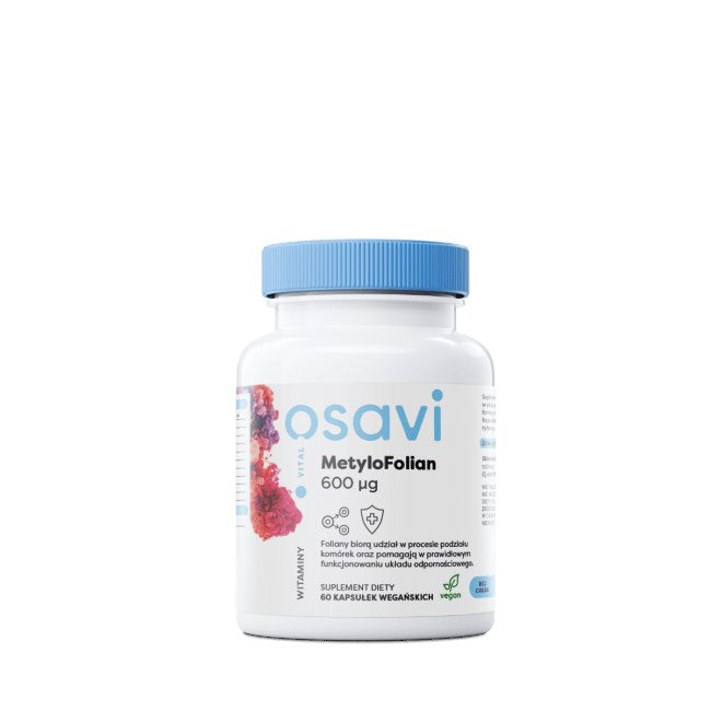 Osavi metilfolatas 600 mcg 60 kapsulių