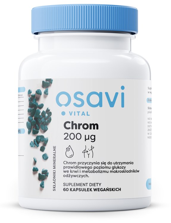 Osavi chromas 200 mcg 60 kapsulių