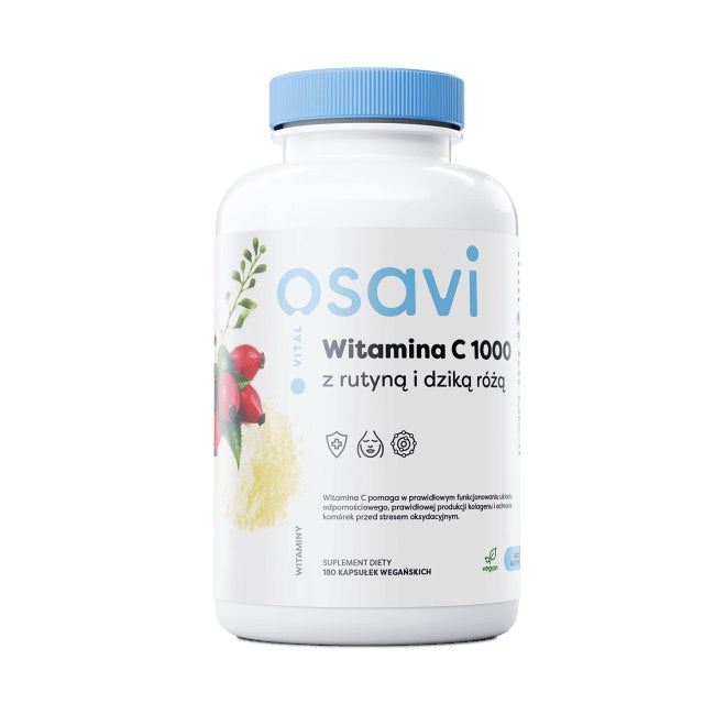 Osavi vitaminas C 500 mg su rutinu ir erškėtuogėmis 180 kaps.