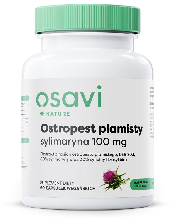 Osavi Pieno usnis, silimarinas 100 mg 60 kapsulių