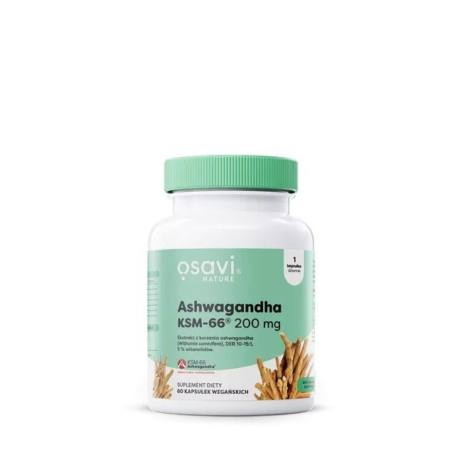 Osavi Ašvaganda KSM-66® 200 mg 60 kapsulių