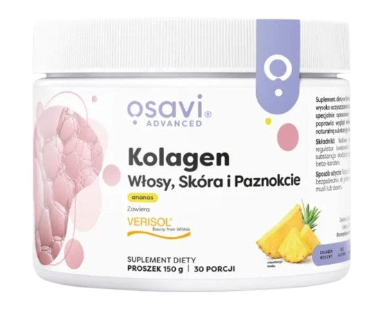 Osavi Kolagenas plaukams, odai ir nagams, ananasų skonio 150 g