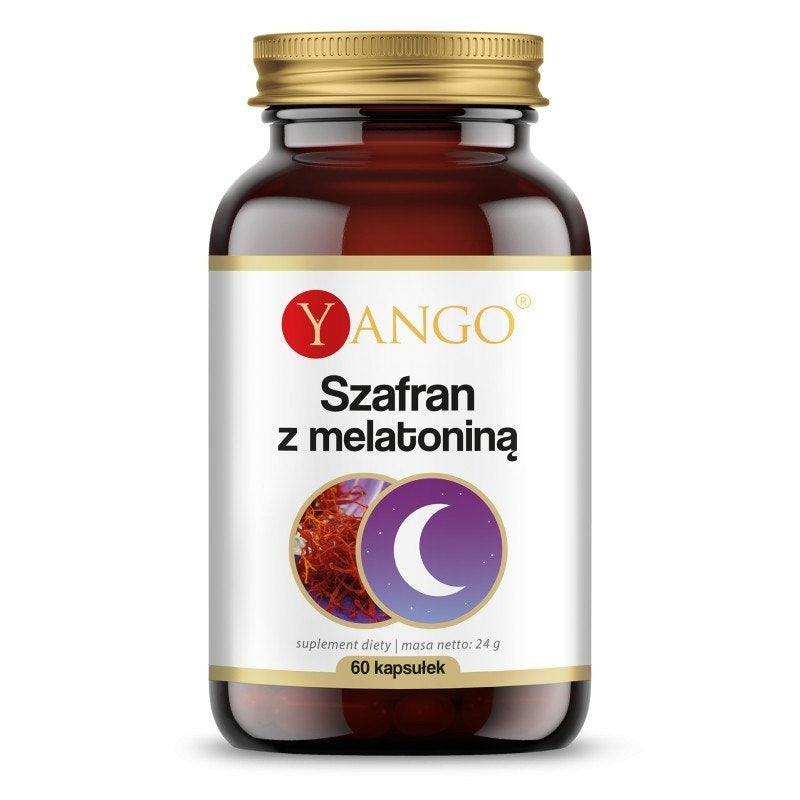 Yango šafranas su melatoninu 60 kapsulių