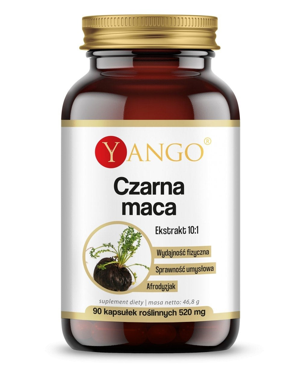 Yango juodoji maca 90 kapsulių