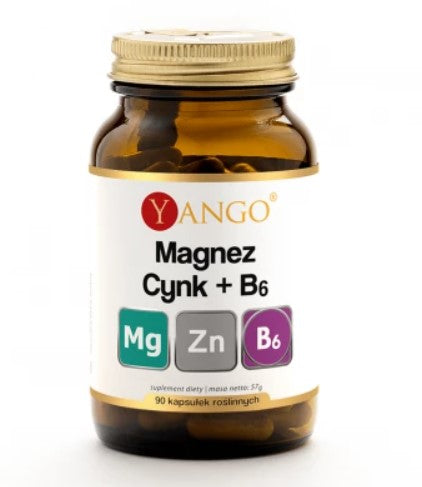 Yango Magnis + Cinkas + Vitaminas B6 90 kapsulių