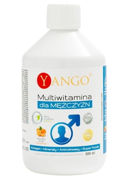 Yango Multivitaminas vyrams 500 ml