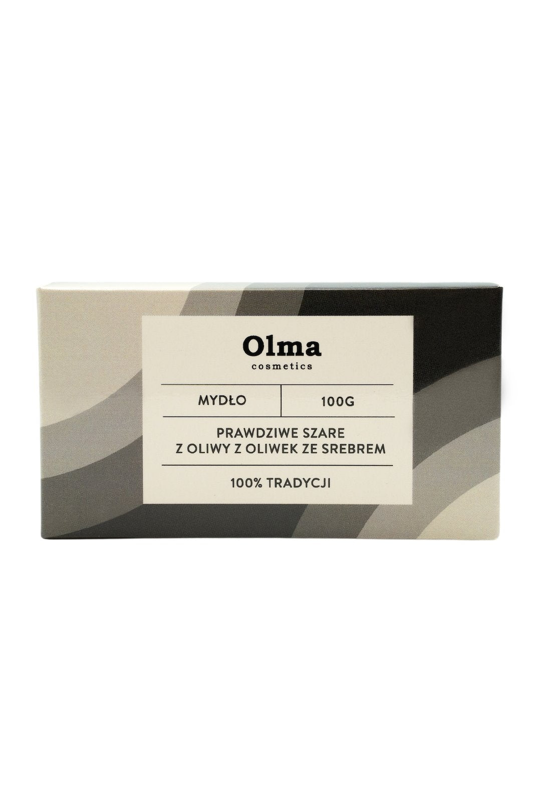 OLMA COSMETICS Tikro pilko alyvuogių aliejaus muilas su sidabru 100 g