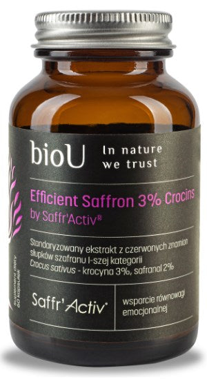 BIOU šafranas – efektyvus šafranas iš Saffr'Activ 60 kapsulių