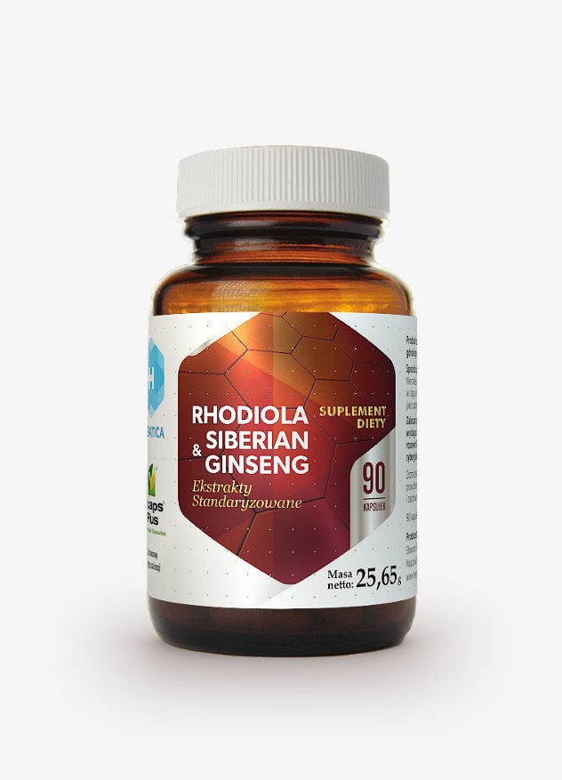 HEPATICA Rhodiola ir Sibiro ženšenis 90 kapsulių