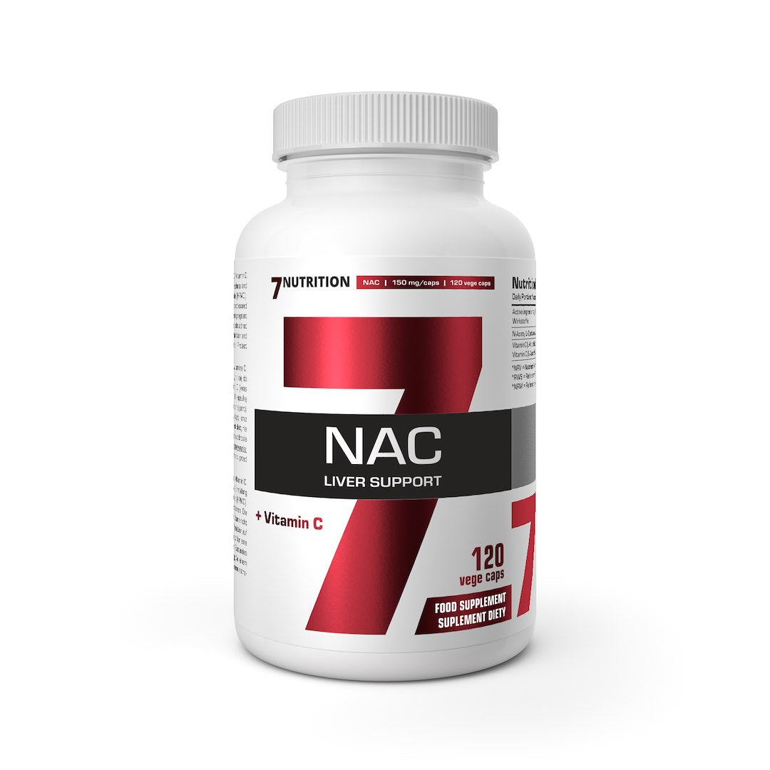 7Nutrition NAC + vitaminas C - N-acetil-L-cisteinas + vitaminas C 120 kaps.