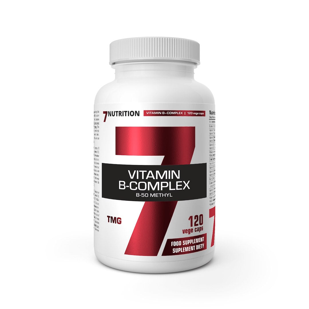 7Nutrition B-Complex B50 metil - vitamino B kompleksas 120 kaps.