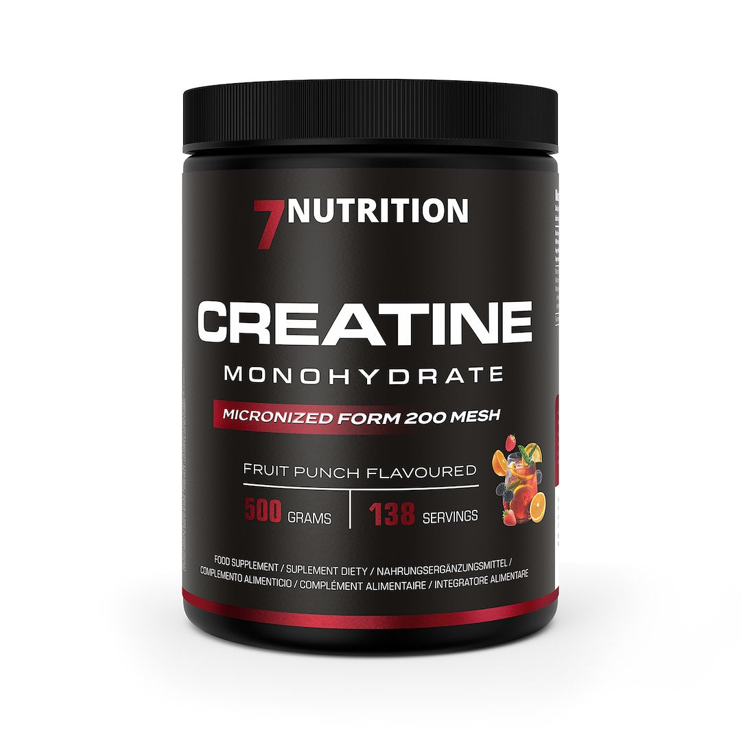 7Nutrition Kreatino monohidrato vaisių punšas - kreatino monohidratas - vaisių punšo skonio 500 g