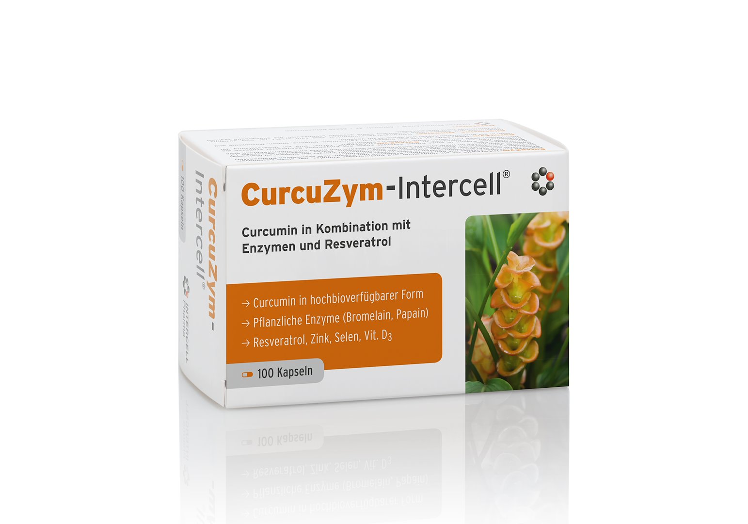 INTERCELL PHARMA CurcuZym-Intercell 100 kapsulių
