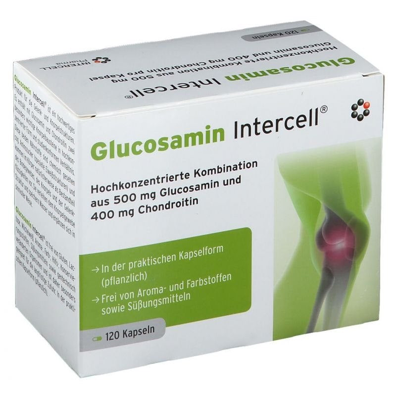 INTERCELL PHARMA gliukozaminas Intercell 120 kapsulių