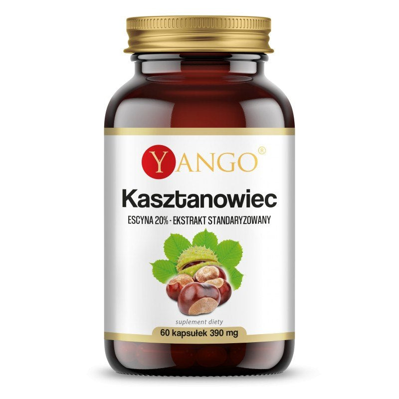 Yango kaštonų skonio – 20 % escino 60 kapsulių