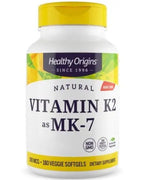 Healthy Origins Vitaminas K2 Mk7 - Vitaminas K 100 mcg 180 kapsulių